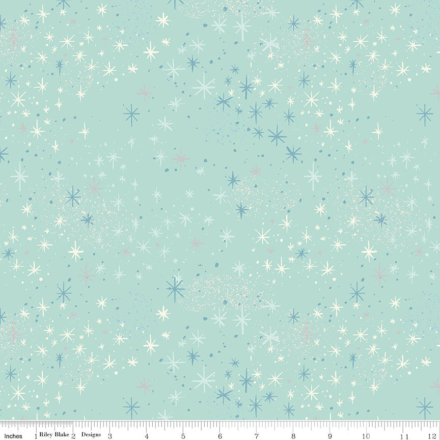 PRESALE Wishes Magic Songbird Sparkle Yardage by Jill Howarth for Riley Blake Designs | SC18076-SONGBIRD