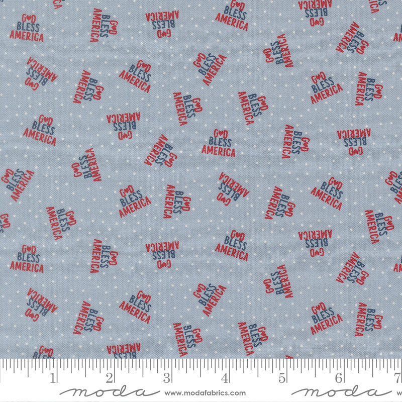 Independence Day God Bless America Splash Yardage by Sweetwater for Moda Fabrics | 55724 22