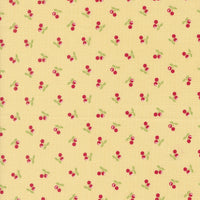 Cali & Co Cherries Soft Yellow Yardage by Corey Yoder for Moda Fabrics | 29194 16