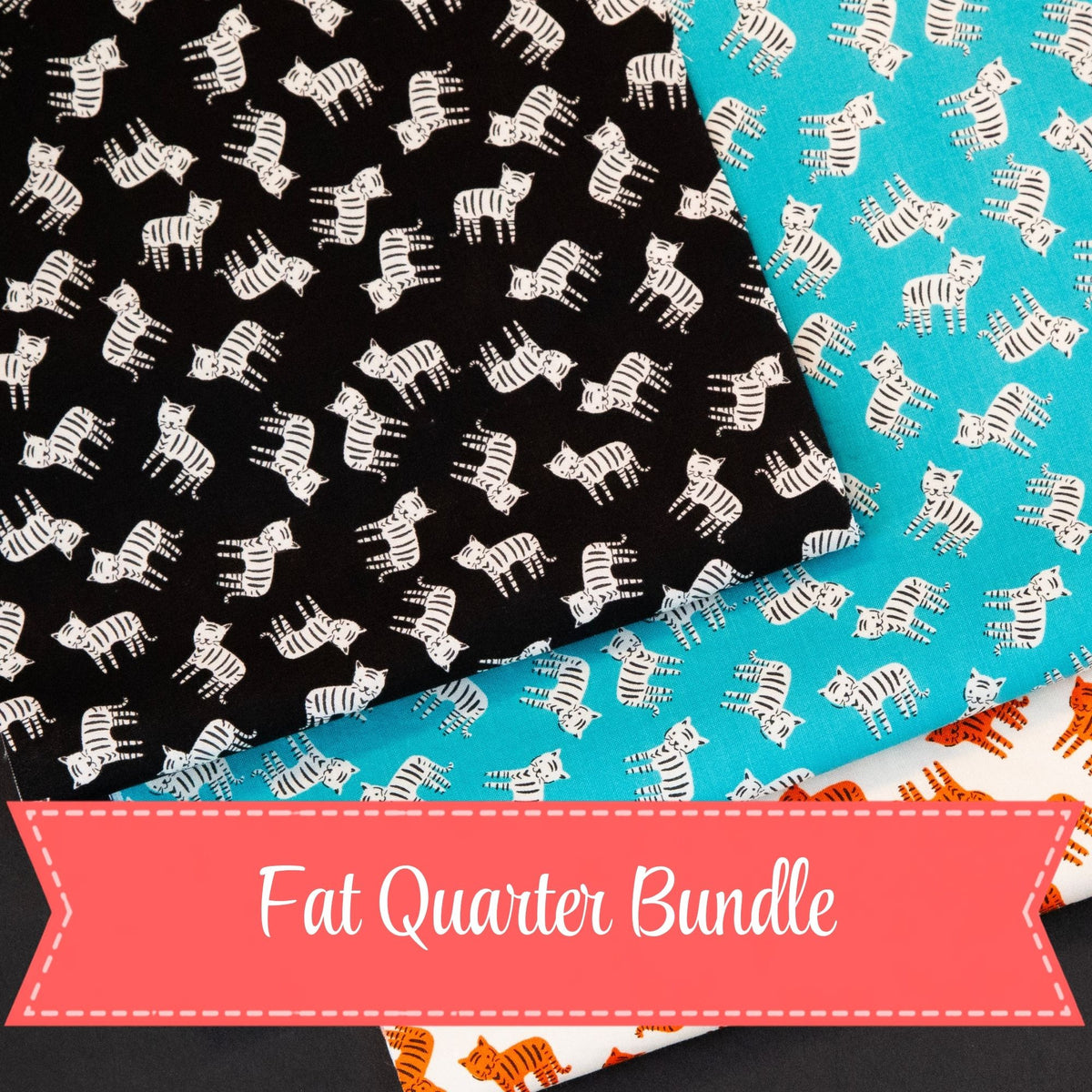 PRESALE Fat Quarter Bundle Small Meow Cats | 1 800 Calico by Alexia Abegg for Ruby Star Society | 3 Fat Quarters | Curated Bundle