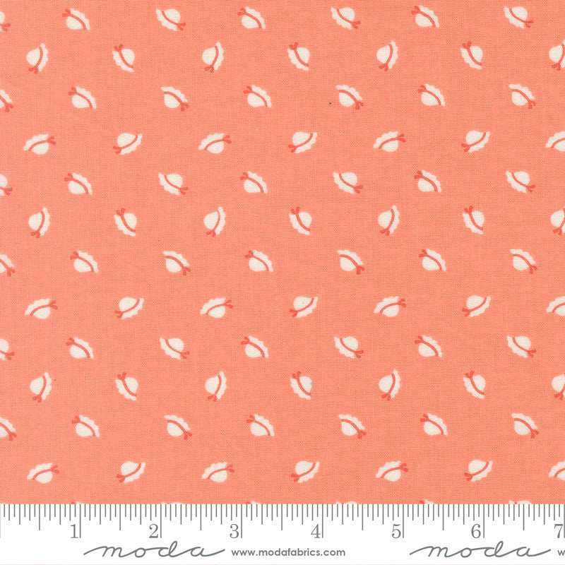 PRESALE Sunbonnet Bonnets Coral Yardage by Heather Briggs of My Sew Quilty Life for Moda Fabrics | 31765 41