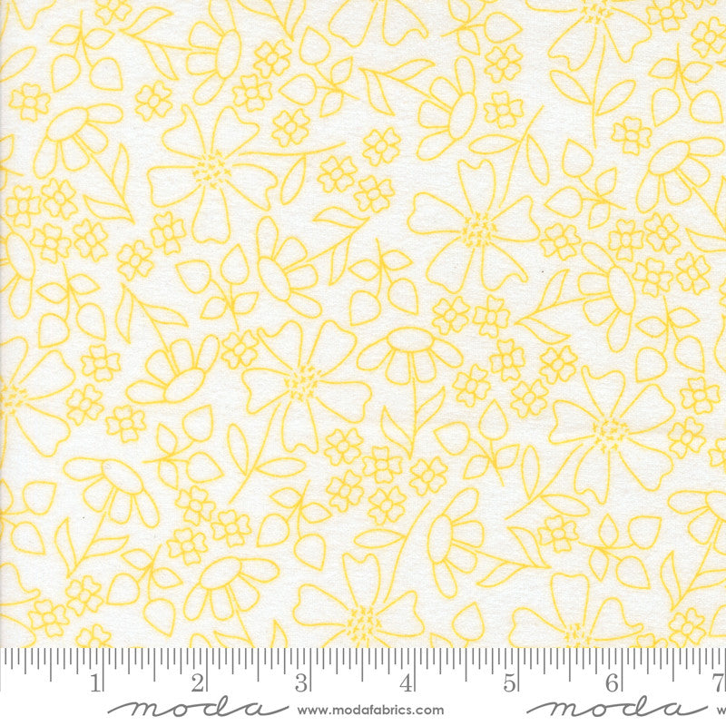 Sherbet Sunshine Flannel Sunshine Sketch Sunshine Yardage by Corey Yoder for Moda Fabrics | 29223 11F