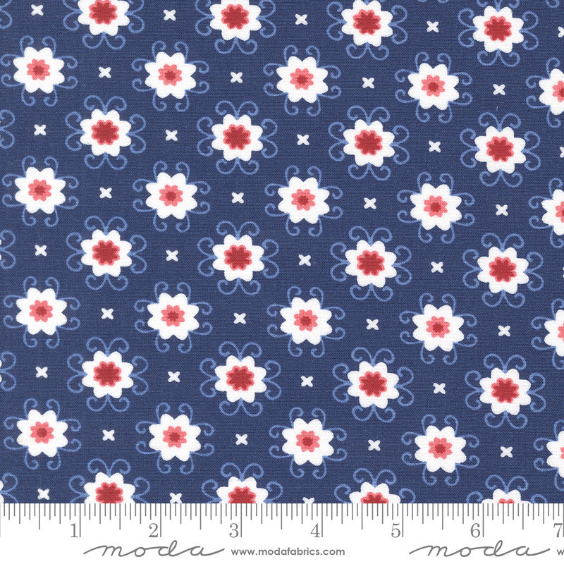 PRESALE Star Spangled Bandana Twilight by April Rosenthal of Prairie Grass for Moda Fabrics | 24173 13