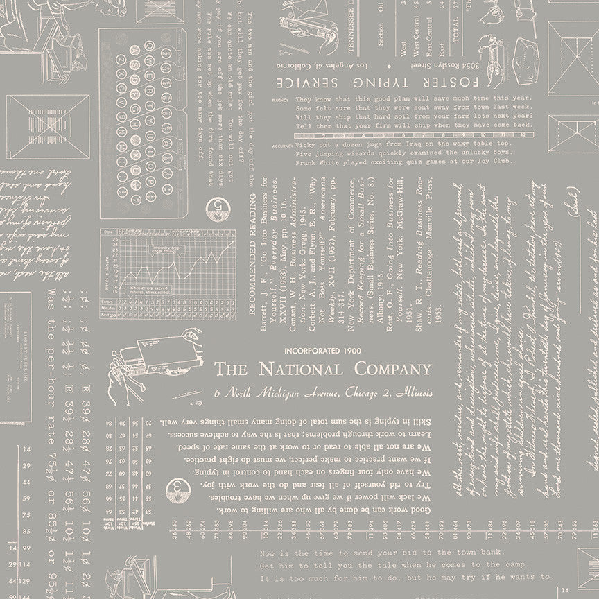 TYPE/ography Cobblestone Yardage by Lori Holt of Bee in My Bonnet for Riley Blake Designs | C16850-COBBLESTONE