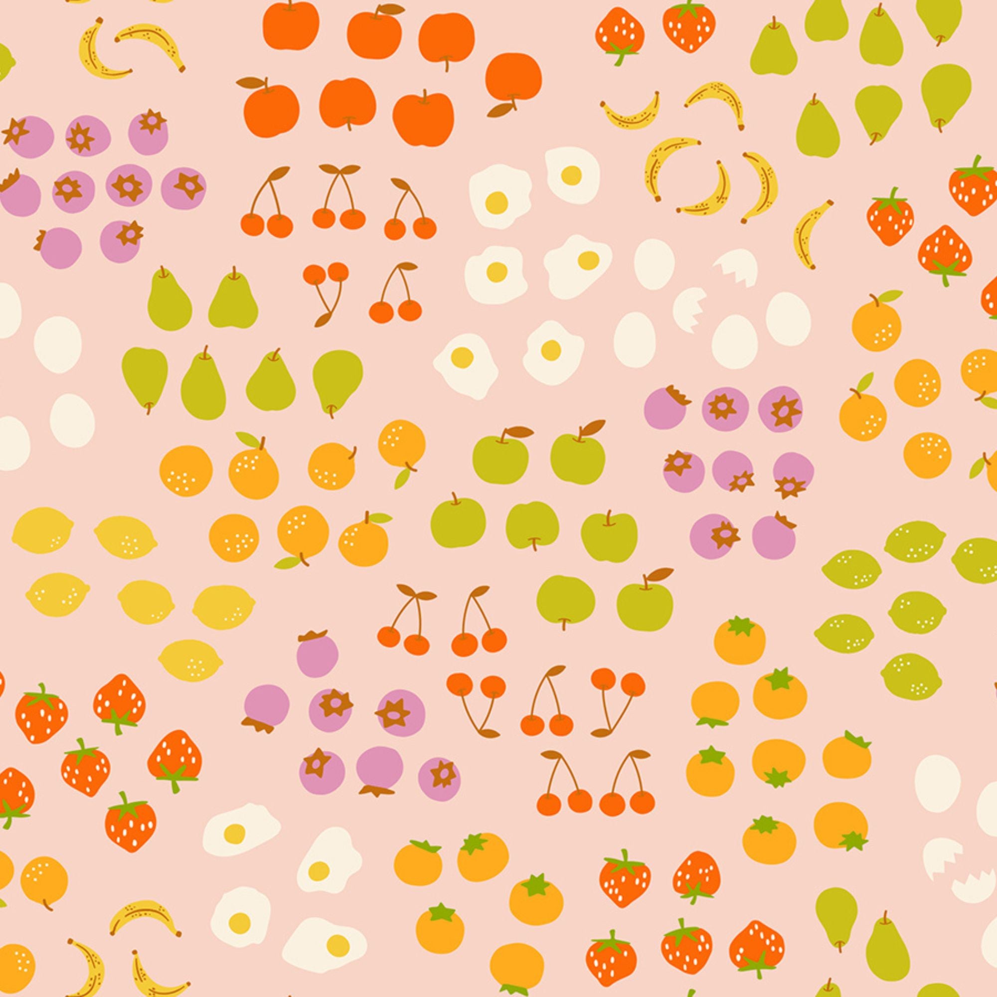Egg and Friends Froot Vintage Pink Yardage by Kimberly Kight for Ruby Star Society | RS3093 12