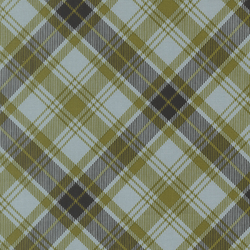 PRESALE Chilly Christmas Plaid Storm Yardage by Sweetwater for Moda Fabrics | 55715 25