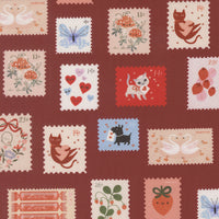PRESALE Funny Valentine Stamps Rose Yardage by Lizzy House for Moda Fabrics | 37143 17