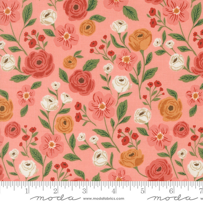 PRESALE Garden Glam Petal Pusher Carnation Yardage by Lella Boutique for Moda Fabrics | 5270 13