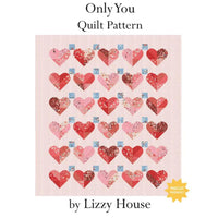 PRESALE Only You Custom Quilt Kit | Funny Valentine by Lizzy House for Moda Fabrics | Quilt Size 72" x 80"