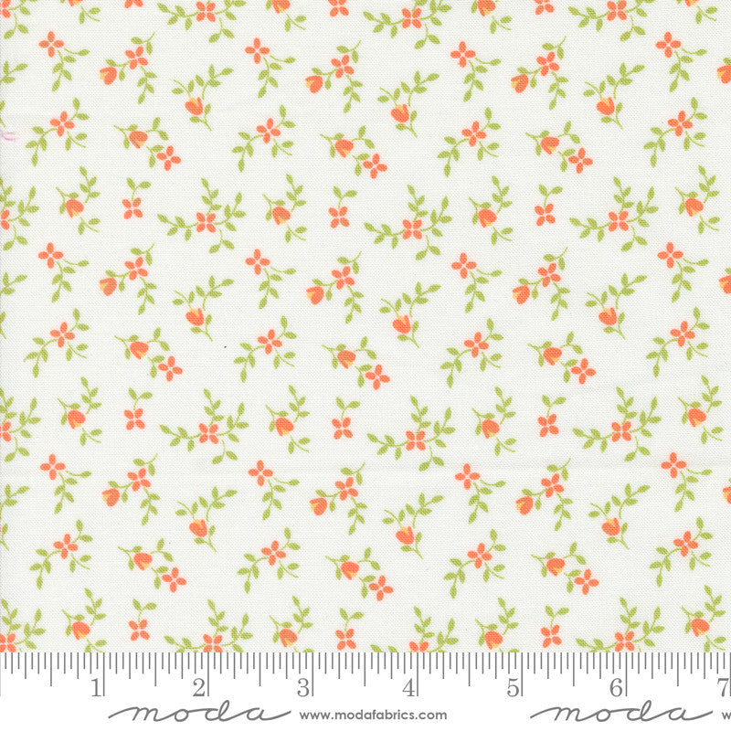 Cali & Co Vine and Bud Cloud Melon Yardage by Corey Yoder for Moda Fabrics | 29192 14