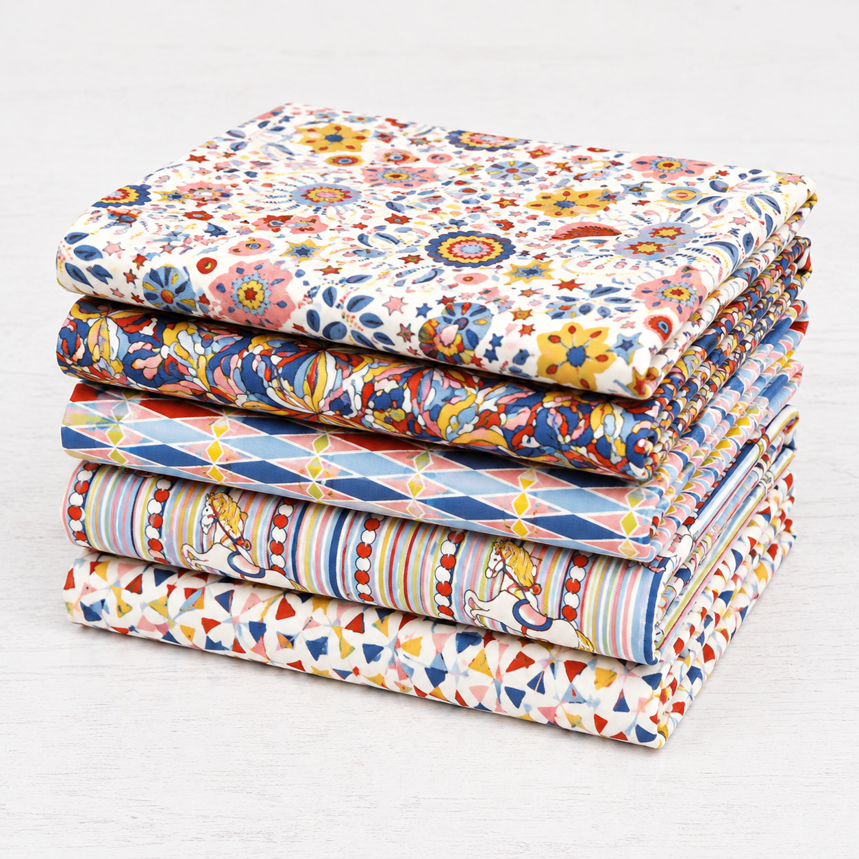 Half Yard Bundle | Summer Fair by Liberty Fabrics for Riley Blake Designs | 5 Half Yard Cuts | Curated Bundle