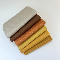 Half Yard Bundle Autumn | American Jane Pindots for Riley Blake Designs | 6 Half Yard Cuts | Curated Bundle