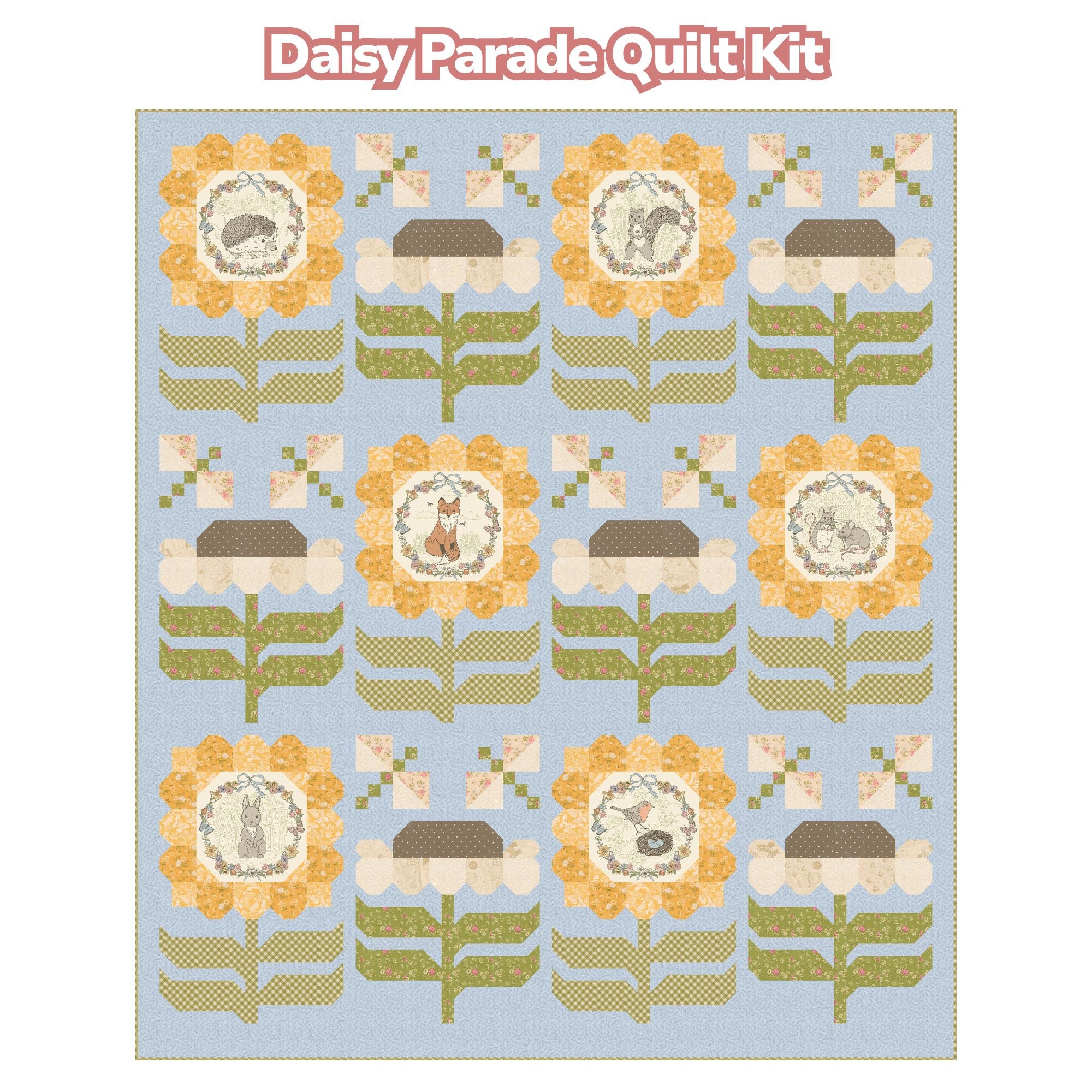 PRESALE Daisy May Quilt Kit Boxed With My Secret Garden by Stacy Iest Hsu for Moda Fabrics | KIT20980