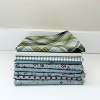 Chilly Custom Fat Quarter Bundle Aqua by Sweetwater for Moda Fabrics | 9 Fat Quarters | Curated Bundle