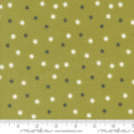 Hey Boo Witchy Green Practical Magic Stars Yardage by Lella Boutique for Moda Fabrics | 5215 17  | Cut Options Available