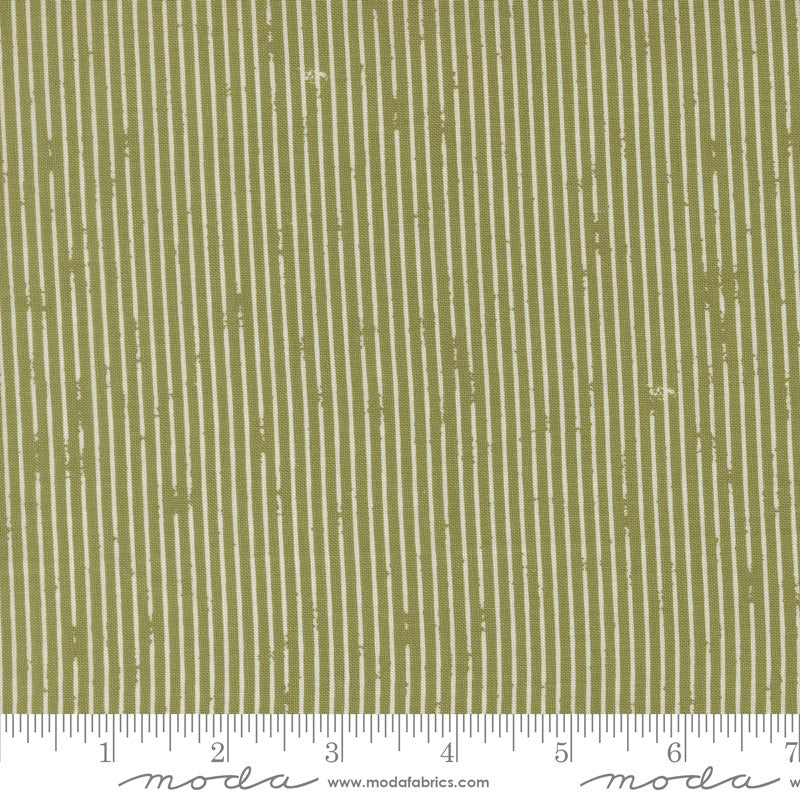 PRESALE Garden Glam Perfectly Striped Grass Yardage by Lella Boutique for Moda Fabrics | 5275 16