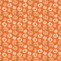 Frank and Friends Pumpkins Orange Yardage by My Mind's Eye for Riley Blake Designs | C17472-ORANGE