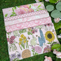 PRESALE My Secret Garden Custom Fat Quarter Bundle Pink by Stacy Iest Hsu for Moda Fabrics | 5 FQs | Curated Bundle