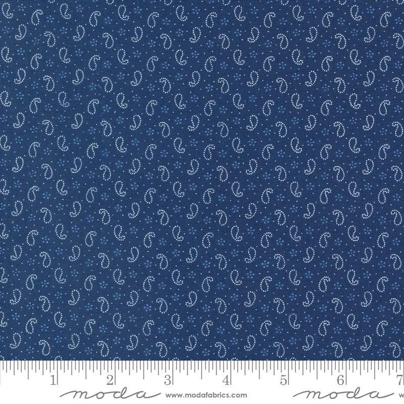 Denim and Daisies Petite Paisleys Midnight Jeans Yardage by Fig Tree for Moda Fabrics | 35387 18