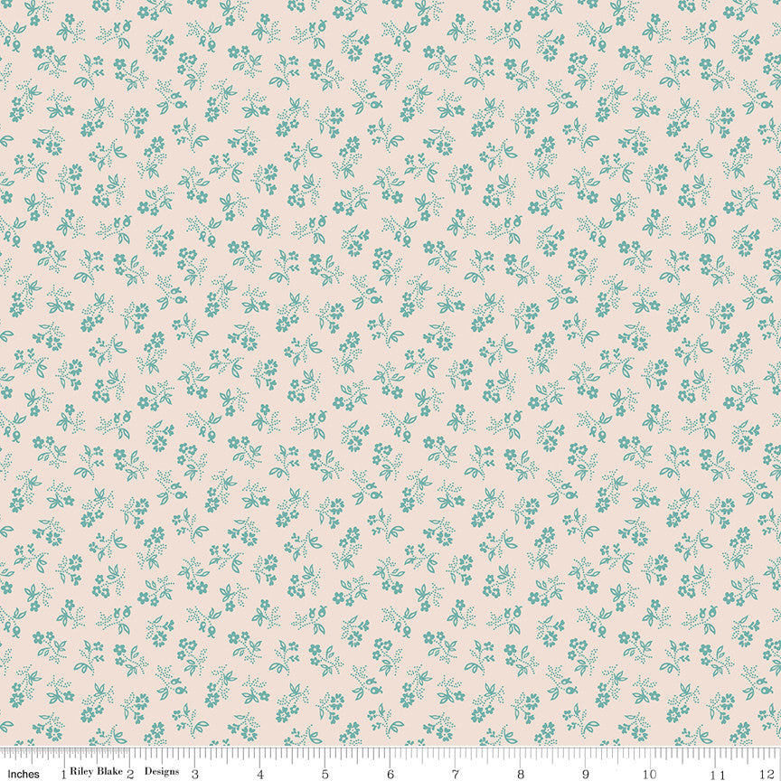 Farmers Daughter Vintage Background Raindrop Yardage by Lori Holt of Bee in My Bonnet | C17180-RAINDROP
