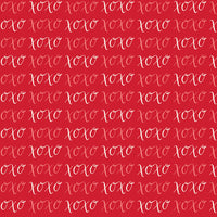 Letters to Cupid XOXO Red Yardage by My Mind's Eye for Riley Blake Designs | C16983-RED