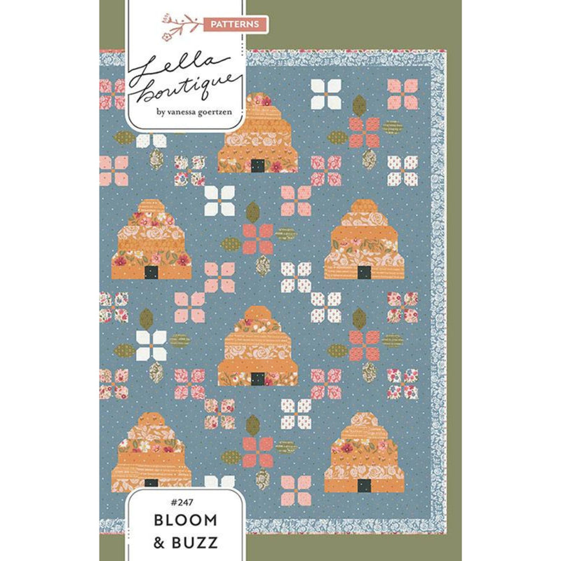 PRESALE Bloom and Buzz Custom Quilt Kit | Wild Honey by Lella Boutique | Quilt Size 72 1/2” x 72 1/2”