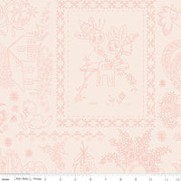 Wide Back Granny Chic Yardage by Lori Holt of Bee in My Bonnet | 108" Wide Backing | WB15578-CORAL