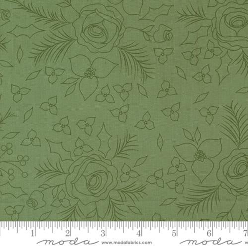 Starberry Green Winter Sketch Yardage by Corey Yoder for Moda Fabrics | 29181 13