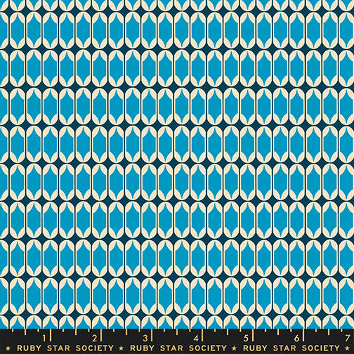 Trinketry Matchbook Bright Blue Yardage by Melody Miller for Ruby Star Society | RS0115 16