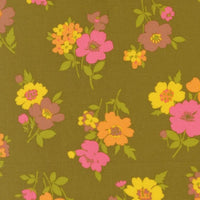 Happy Daze Groovy Garden Avocado Yardage by Chloe’s Closet for Moda Fabrics | 33843 11