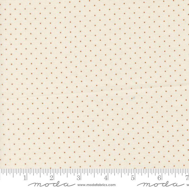 PRESALE Butternut and Sage Pindot Cream Cinnamon Yardage by Fig Tree & Co for Moda Fabrics | 35446 11