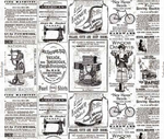 Sew Journal White Vintage Sew Ads Yardage by J Wecker Frisch by Riley Blake Designs |C13888 WHITE