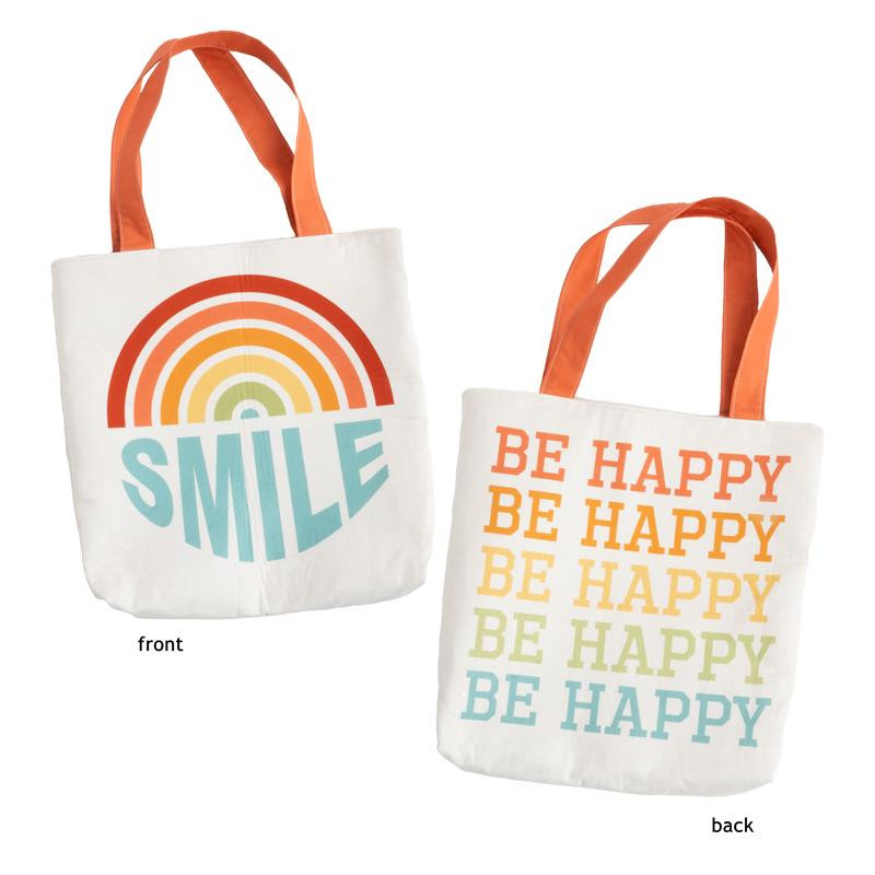 Cut Sew Create Be Happy Tote Bag Panel by Stacy Iest Hsu for Moda Fabrics | Panel 41" x 44" | 20932 11P