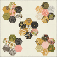 PRESALE Bee Garden Mini Charm 2 1/2" by Gingiber for Moda Fabrics | 42 Precut 2.5" Squares | 48410MC