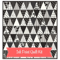 PRESALE Ink Point Quilt Kit With Moonlit Trellis by My Mind’s Eye for Riley Blake Designs | Quilt Size 42 1/2" x 44" | FREE PATTERN