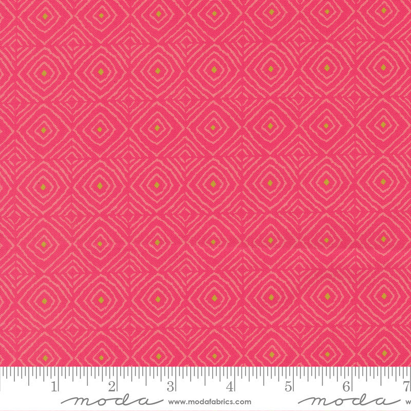 PRESALE Parlor Diamonds Azalea Yardage by Crystal Manning for Moda Fabrics | 11966 21
