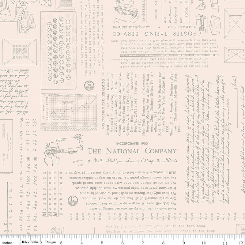 PRESALE TYPE/ography Background Cobblestone Yardage by Lori Holt of Bee in My Bonnet for Riley Blake Designs | C16851-COBBLESTONE