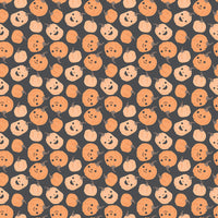 Frank and Friends Pumpkins Charcoal Yardage by My Mind's Eye for Riley Blake Designs | C17472-CHARCOAL