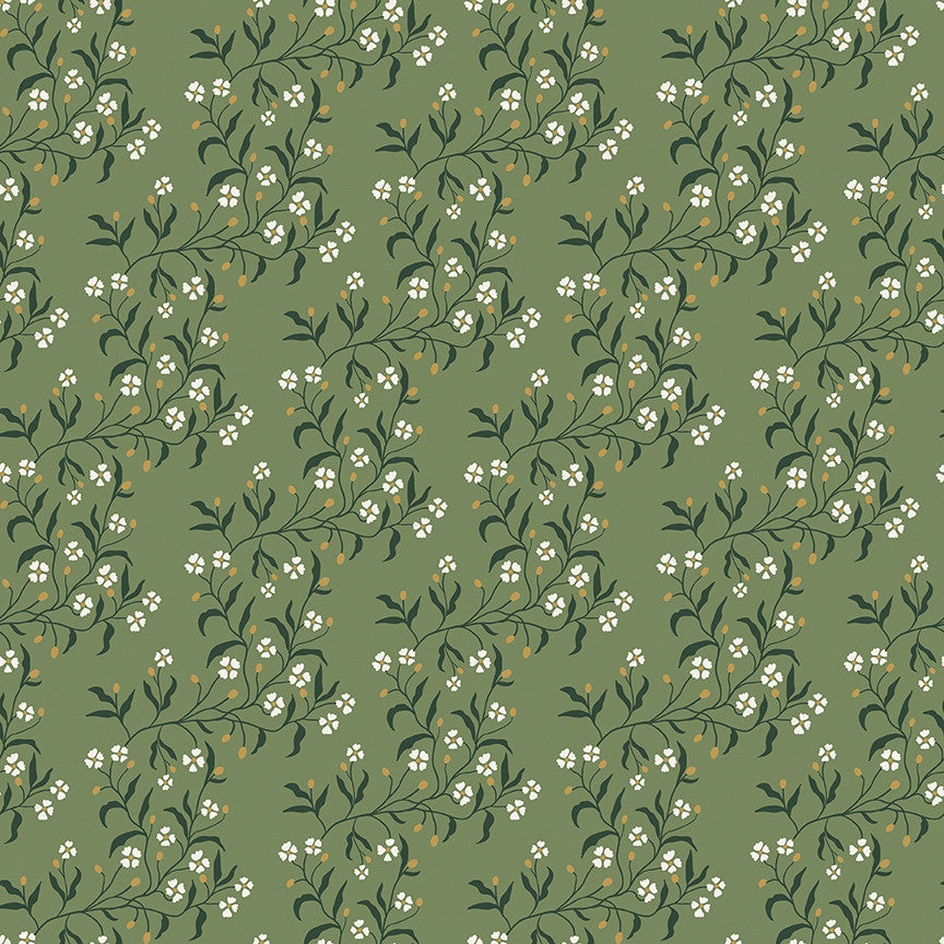 PRESALE Before the Bloom Astrid Basil Yardage Danelys Sidron for Riley Blake Designs | C18062-BASIL