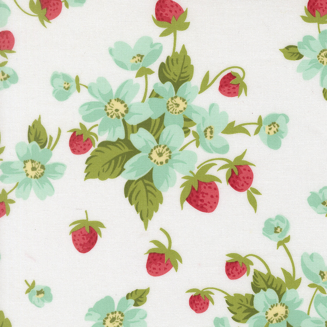 PRESALE Bloomsberry In Bloom White Yardage by Camille Roskelley for Moda Fabrics | 55350 11