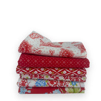 Fat Quarter Bundle Red | Rosie by Fig Tree & Co for Moda Fabrics | 6 Fat Quarters | Curated Bundle