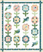 Songsparrow Quilt Pattern by Beverly McCullough of Flamingo Toes | Quilt Size 72" x 88".