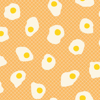 Egg and Friends Fried Eggs Cantaloupe Yardage by Kimberly Kight for Ruby Star Society | RS3090 11
