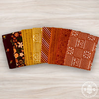 Happy Fall Days Custom Fat Quarter Bundle Fall Colors by Kelsey Carlson for Riley Blake Design | 8 Precut Fat Quarters