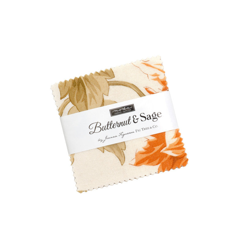 PRESALE Butternut and Sage Mini Charm by Fig Tree & Co for Moda Fabrics | 42 Pieces | 35440MC