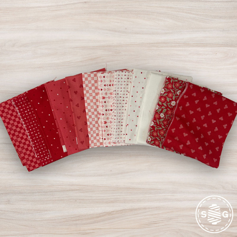 Love Blooms Custom Fat Eighth Bundle by Lella Boutique for Moda Fabrics | 12 Fat Eighths