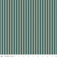 Bellissimo Gardens Jade Stripe Yardage by My Mind's Eye for Riley Blake Designs |C13834 JADE