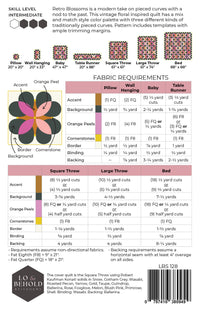 Retro Blossoms Quilt Pattern by Lo & Behold Stitchery  | P249-RETRO