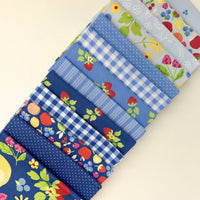 Fruit Salad Custom Fat Quarter Bundle All Blue by Corey Yoder for Moda Fabrics | 13 FQs | Curated Bundle