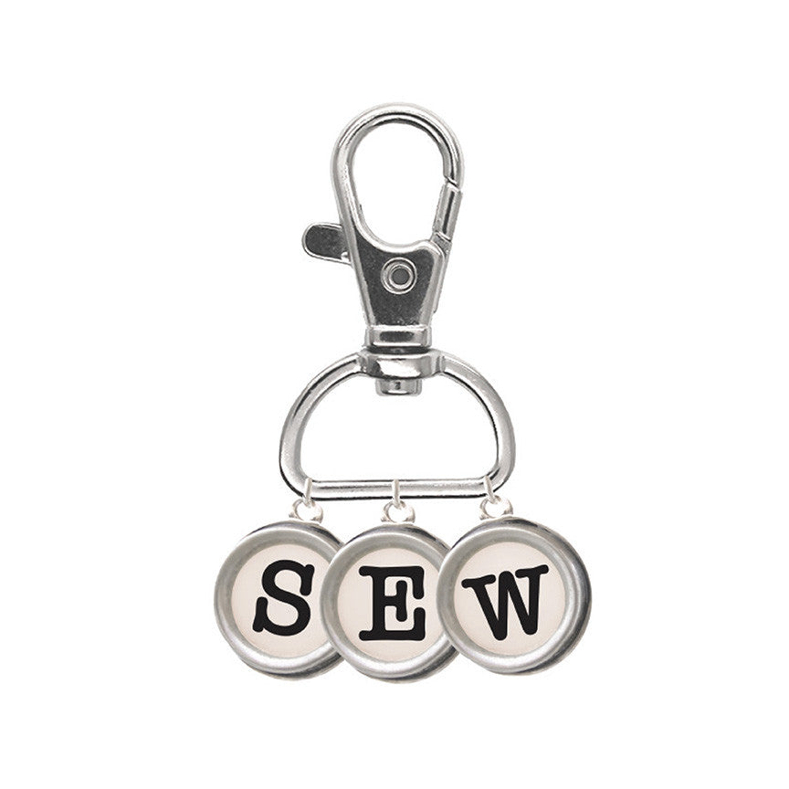 Lori Holt Enamel Happy Charm "Sew" Typewriter Keys by Lori Holt of Bee in My Bonnet | ST-45610